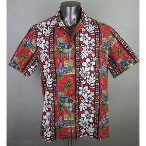 Mens RJC Hawaiian Shirt Size XL Short Sleeve Button‎ Down Shirt Multicolor 104